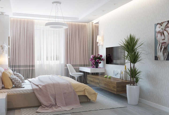 trang trí tường nhà đẹp đón tết với giấy dán tường